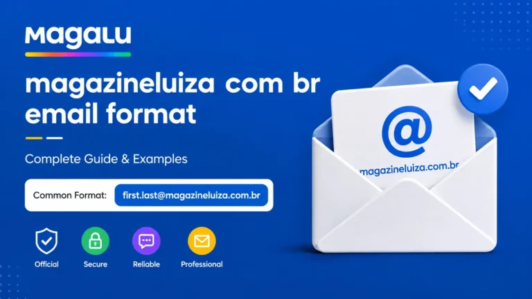 Magazineluiza com br email format A Practical Guide