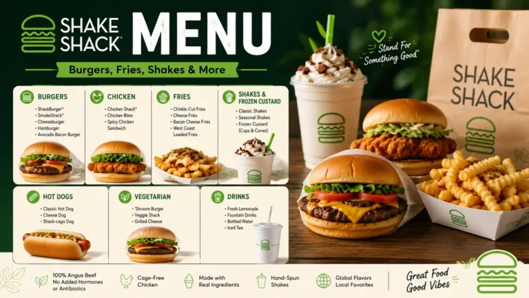 Shake Shack Menu Complete 2026 Guide to Burgers, Fries, Shakes & More