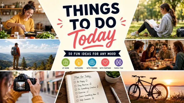things to do today: 50 Fun Ideas for Any Mood