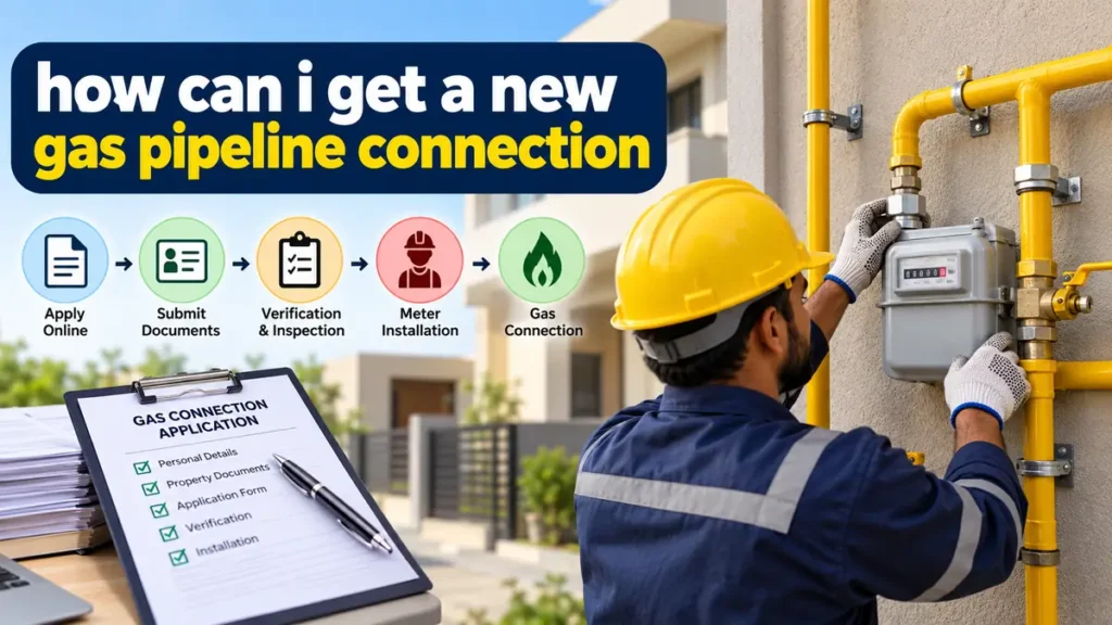 how can i get a new gas pipeline connection